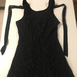 Junior Black Sparkle Dress